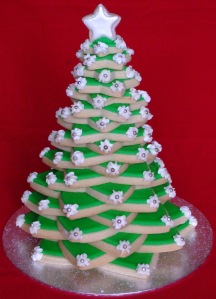 Cookie Christmas Tree with dragees